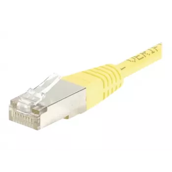 EXERTIS CONNECT Cat.6 F/UTP patch cable, 7 m, yellow, slim snagless boot 245570
