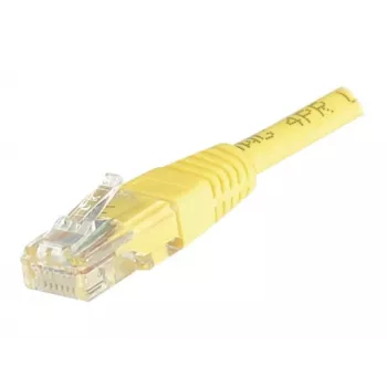 EXERTIS CONNECT Cat6 U/UTP copper patch cable, 0.5 m, yellow, snagless RJ45 EXC245700