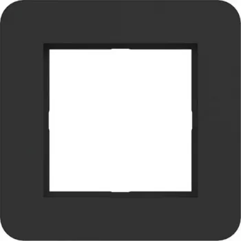 Hager C.8 1-Gang Cover Frame, Night Black Matt WAD9100BM