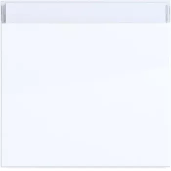 HAGER WAW1100WG 1-Gang Rocker Switch Cover with Label Field, Glossy White
