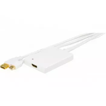 EXERTIS CONNECT Mini DisplayPort 1.1 to HDMI Converter with USB Audio, DP Plug + USB Plug to HDMI Socket, Black 127406