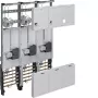 HAGER Complete Meter Cabinet 3-Point Universal Hessen 1050mm 3-Field ZL34C4N
