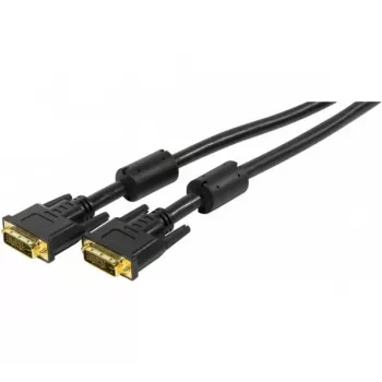 EXERTIS CONNECT DVI-I Dual-Link Monitor Cable, 24+5 Pin Male to Male, 3.0 m, Black EXC127671