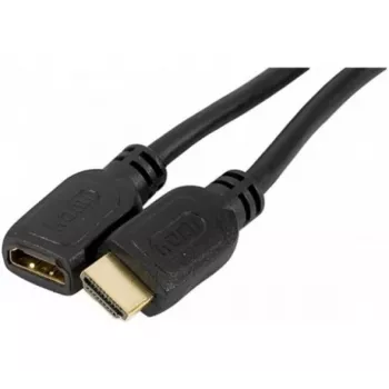 EXERTIS CONNECT High Speed HDMI Extension Cable, Gold-Plated, HDMI Type A Male to Female, 1.0 m 128395