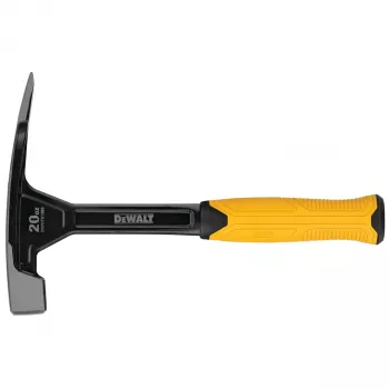 DEWALT DWHT51389-0 Mason's Hammer 567 g (20 oz), with Chisel Edge, Soft Grip