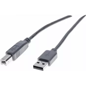 Exertis Connect USB 2.0 Type-A Male to Type-B Male Cable, 3 m, Grey 532409