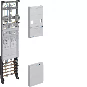 HAGER ZH3EF12T Complete Meter Panel BKE-I 2 Meter Positions 10mm² Disconnect Function
