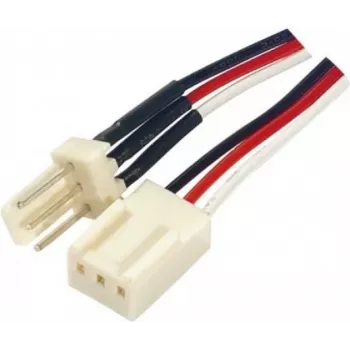 EXERTIS CONNECT 3-Pin Fan Power Extension Cable, 0.45 m, Black 146871
