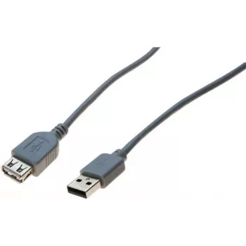 EXERTIS CONNECT USB 2.0 Extension Cable, USB-A Plug to USB-A Socket, 2.0 m, Black 532508