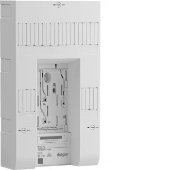 HAGER KU83CHE Three-Phase Meter Cabinet BKE-AZ with RfZ 10+2+2 PLE, Flush-Mounted, White