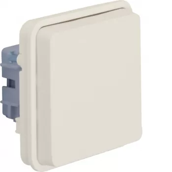 Hager WNA160B SCHUKO Socket Insert with Hinged Cover and Increased Contact Protection, Alpine White