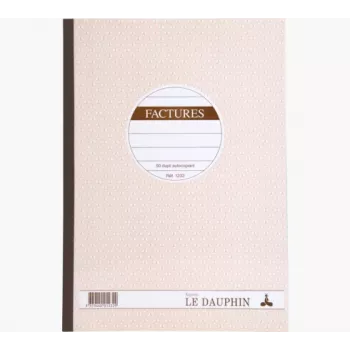 Le Dauphin 1232D A4 Invoice Copy Pad, 2-Part, 50 Sets, White/Yellow