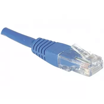 EXERTIS CONNECT CAT.6 U/UTP Patch Cable, 1.5 m, Blue, RJ45, Latch Protection 246740