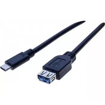 EXERTIS CONNECT USB-C to USB-A Adapter Cable, 50 cm, Black 150319