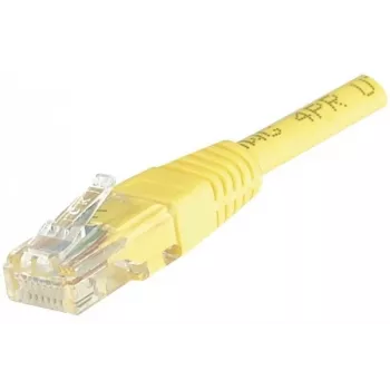 EXERTIS CONNECT Cat6 U/UTP Patch Cable, RJ45, Yellow, 1.5 m, Snagless EXC245740