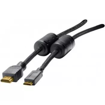 EXERTIS CONNECT Mini HDMI Cable, High-Speed HDMI, Gold-Plated, HDMI Type-A Male to Mini-HDMI Type-C Male, 3.0 m 128280