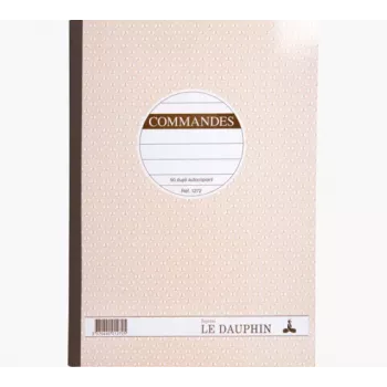 LE DAUPHIN Manifold Commandes A4 Order Forms with Carbon Copy, 2-Part, Self-Copying, 297 x 210 mm, 50 Sets per Pad 1272D