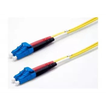 Ekivalan OS2 LC/LC Duplex Singlemode Fibre Optic Patch Cable 0.5m Yellow COZ008LCLC2SJ0005A