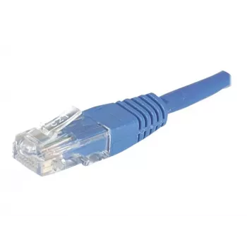 EXERTIS CONNECT Cat.6 U/UTP Patch Cable, RJ45, Blue, 3 m, Snagless 246730