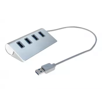 Exertis Connect 4-Port USB 3.0 Hub - Desktop - Black 021312