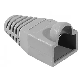 EXERTIS CONNECT RJ45 Strain Relief for Round Cables, Grey, 10-Pack 253161