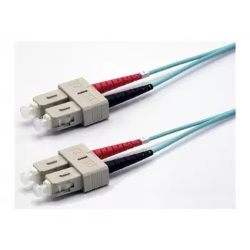 Ekivalan OM3 Duplex Fibre Optic Patch Cable SC/SC 3m Aqua LSZH COZOM3DCDC2SA0030A