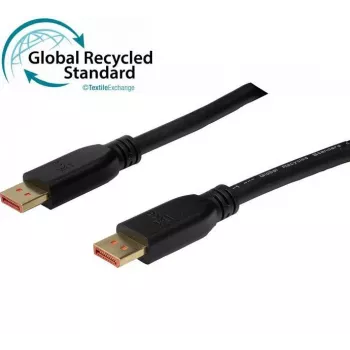Exertis Connect DisplayPort 2.1 Cable, 80 Gbit/s, UHBR20, 4:4:4, GRS, DisplayPort Plug to DisplayPort Plug, 1.0 m 127241