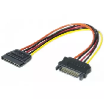 EXERTIS CONNECT SATA Power Extension Cable, SATA Plug to SATA Socket, 0.2 m 147564
