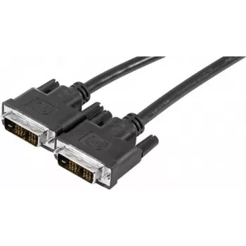 EXERTIS CONNECT DVI-D Single Link Monitor Cable, 18+1 Pin Plug to Plug, 1.8 m, Black 127475