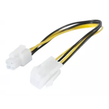EXERTIS CONNECT P4 Power Extension Cable 30cm Black 4-Pin ATX12V EXC147562