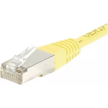 EXERTIS CONNECT Cat.6 F/UTP Patch Cable, Yellow, 10 m, Slim Bend Protection 245560
