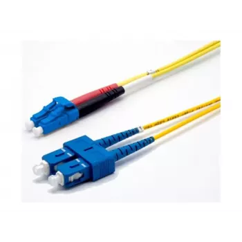 Ekivalan OS2 Duplex Patch Cable, 9/125 µm, LC/SC, Yellow, 2.0 m COZ008DCLC2SJ0020A