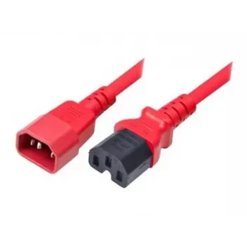 Exertis Connect IEC C14 to C15 Power Cable, Red, 1.8 m 808364