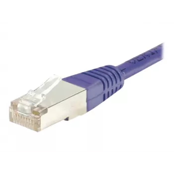 Exertis Connect 854460 Cat.6 S/FTP PiMF Patch Cable, 15 m, Purple, Slim Bend Protection