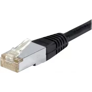 Exertis Connect 845038 Cat.6 F/UTP Waterproof Patch Cable, 0.5 m, Black, Slim Bend Protection