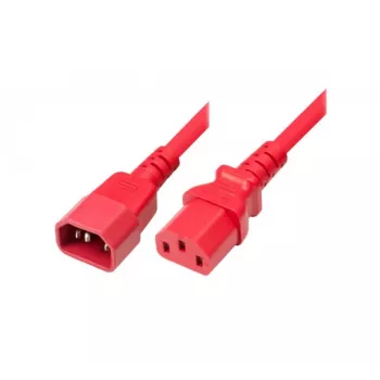Exertis Connect IEC Power Cable C14 to C13, Red, 5.0 m 808048