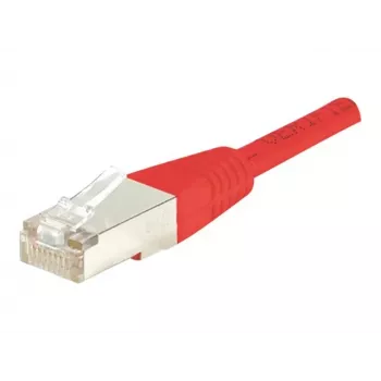 EXERTIS CONNECT Cat6 F/UTP Patch Cable, Red, 25m, Slim Strain Relief Boot 853327