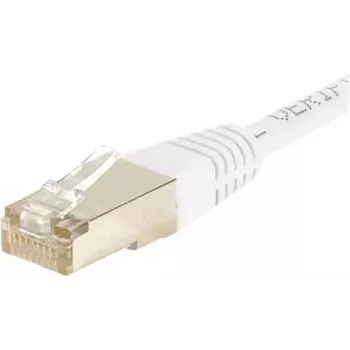 Exertis Connect 853811 Cat.6 F/UTP Patch Cable, 1 m, White, Slim Bend Protection