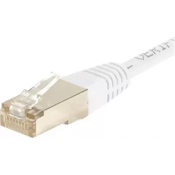 EXERTIS CONNECT CAT.6 F/UTP Patch Cable, White, 3.0 m, Slim Bend Protection 853814