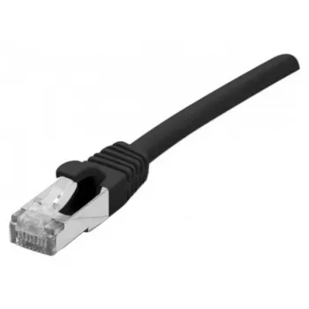 EXERTIS CONNECT Cat.6 F/UTP Patch Cable, PoE, Halogen-Free, Black, 15.0 m, Shielded with Snagless Boot (850879)