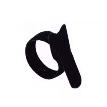 EXERTIS CONNECT Hook-and-Loop Cable Ties, 31 cm, 20 Pieces, Black, Reusable 629166