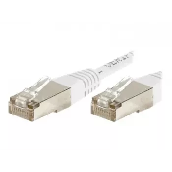 Exertis Connect 853816 Cat.6 F/UTP Patch Cable, 10 m, White, Slim Bend Protection