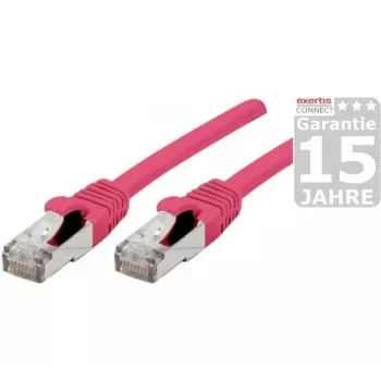 EXERTIS CONNECT Cat 6A S/FTP Patch Cable, Pink, 20 m 854384