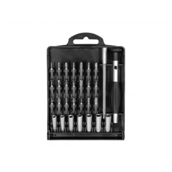 EXERTIS CONNECT Precision Screwdriver Set, 11-Piece with 10 Interchangeable Bits in Storage Box (815650)