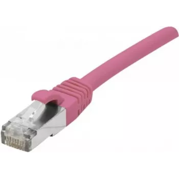 EXERTIS CONNECT Cat. 6 F/UTP PoE Halogen-Free Patch Cable, Pink, 0.5 m, Snagless 854432