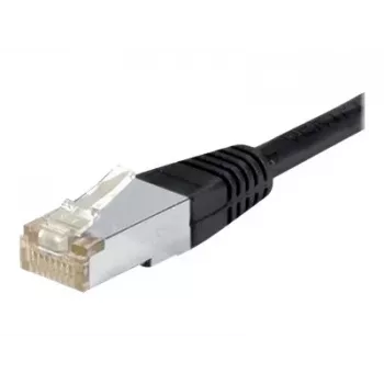 EXERTIS CONNECT Cat.6a F/UTP Patch Cable, 1.5 m, Black, 10 Gbps, Slim Bend Protection 850015
