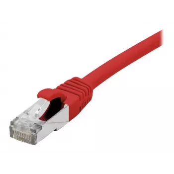 EXERTIS CONNECT Cat. 6A S/FTP Patch Cable, TPE, halogen-free, GRS-certified, Red, 0.5 m 854520