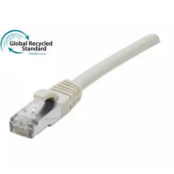 EXERTIS CONNECT Cat. 6A S/FTP Patch Cable, 3 m, Grey, Halogen-free TPE, Snagless, GRS-certified 854506
