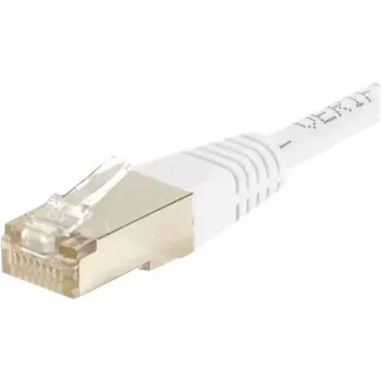 EXERTIS CONNECT Cat6 F/UTP Patch Cable, 2m, White, Slim Bend Protection 853813