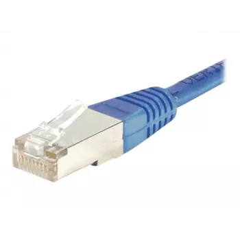 EXERTIS CONNECT Cat.5e F/UTP Patch Cable, RJ45, Blue, 0.3 m 857111